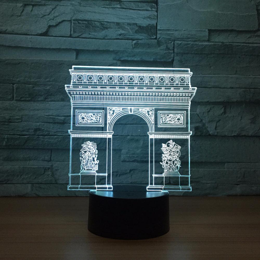 Arch of Triumph 3D Optical Illusion Lamp - 3D Optical Lamp