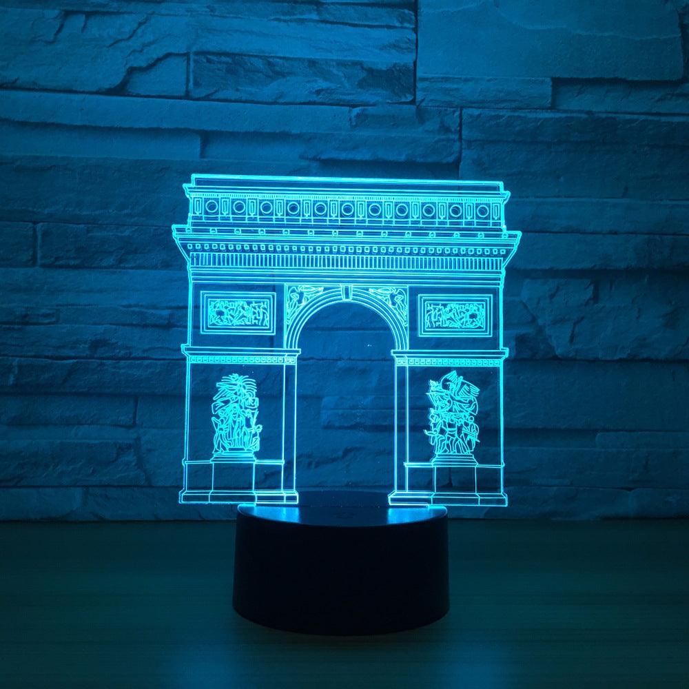 Arch of Triumph 3D Optical Illusion Lamp - 3D Optical Lamp