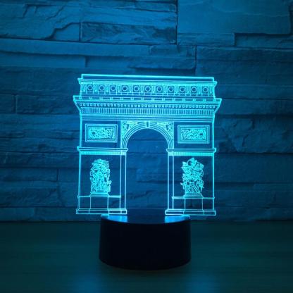Arch of Triumph 3D Optical Illusion Lamp - 3D Optical Lamp