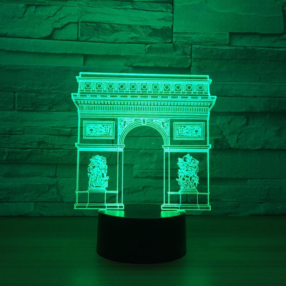 Arch of Triumph 3D Optical Illusion Lamp - 3D Optical Lamp