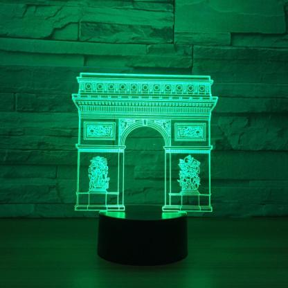 Arch of Triumph 3D Optical Illusion Lamp - 3D Optical Lamp