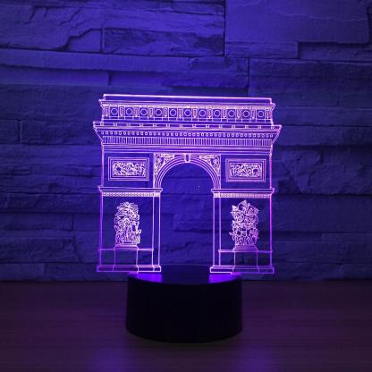 Arch of Triumph 3D Optical Illusion Lamp - 3D Optical Lamp