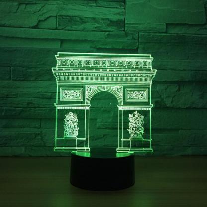 Arch of Triumph 3D Optical Illusion Lamp - 3D Optical Lamp