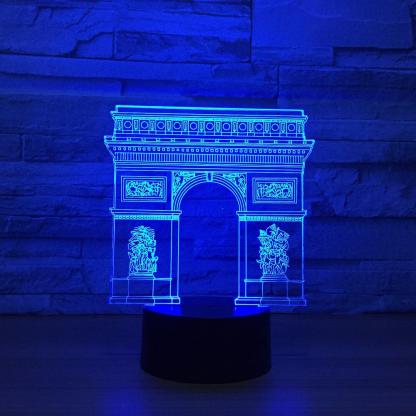 Arch of Triumph 3D Optical Illusion Lamp - 3D Optical Lamp