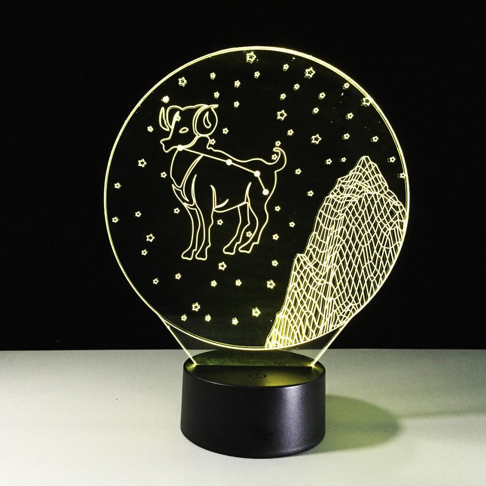 Aries Constellation LED Lamp-3D Optical Lamp