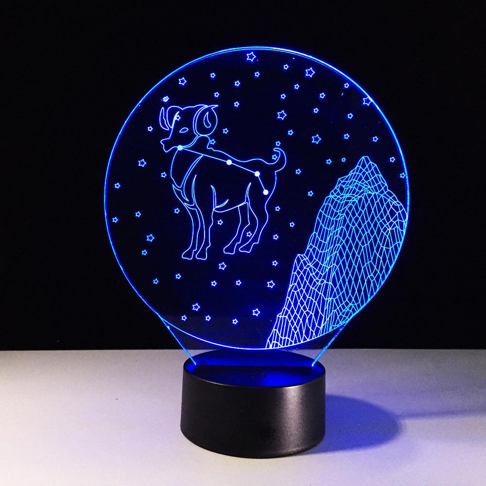 Aries Constellation LED Lamp-3D Optical Lamp