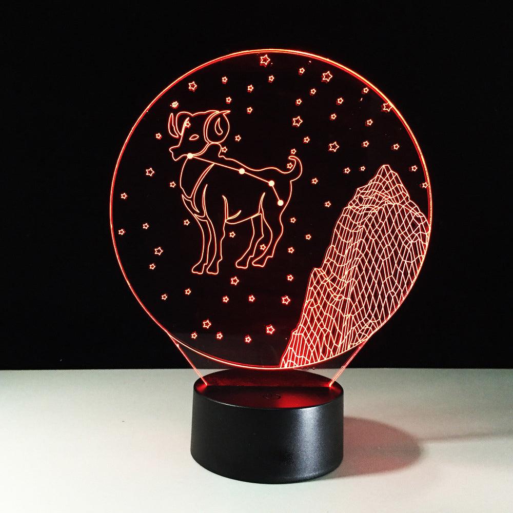 Aries Constellation LED Lamp-3D Optical Lamp