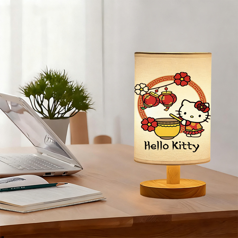 A modern Sanrio USB-powered linen lamp with a creative design
