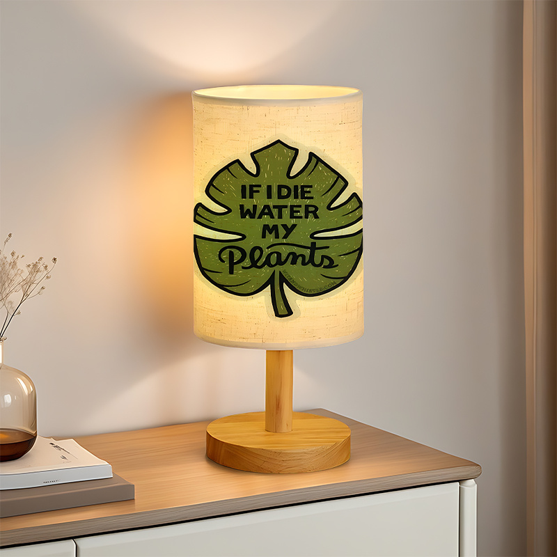 USB-powered Linen Table Lamp Living Room And Bedroom