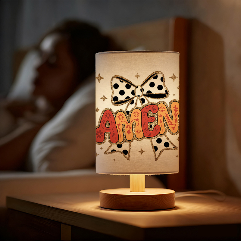 Modern USB-powered Linen Lamp with a Unique Design25