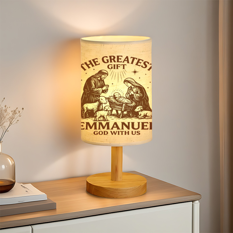 Modern USB Powered Linen Lamp with Unique Design and Exquisite Patterns