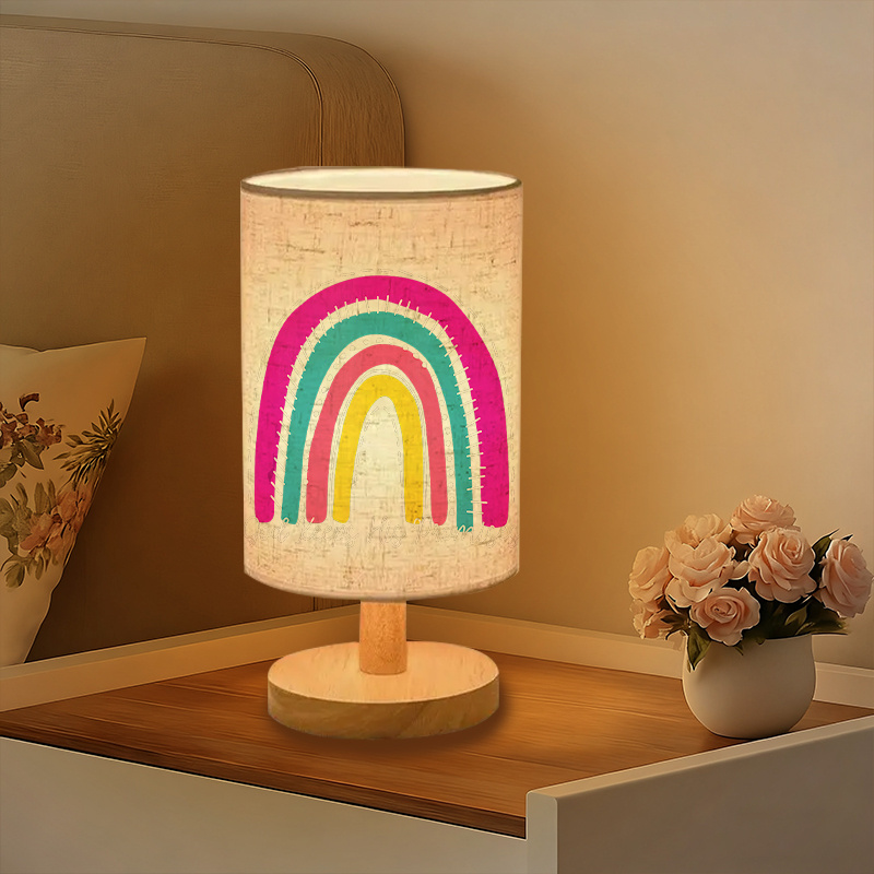 Table Lamp With Rainbow Arch Design 