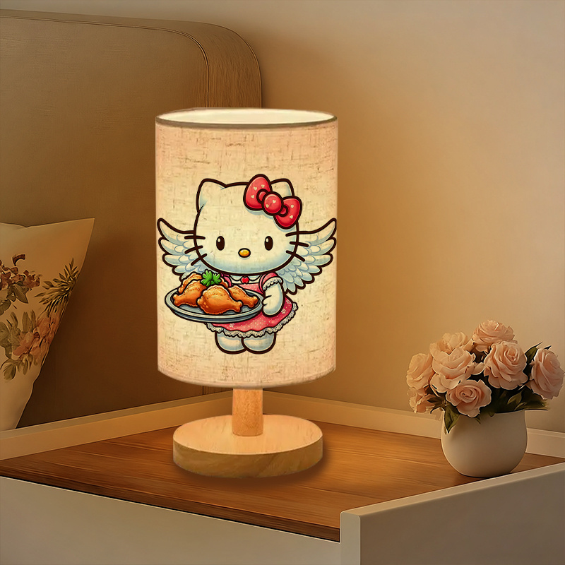 A modern Sanrio USB-powered linen lamp with a creative design