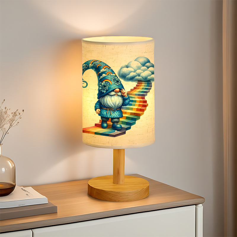 A Modern USB-powered Linen Lamp with a Unique Design and Exquisite Pattern