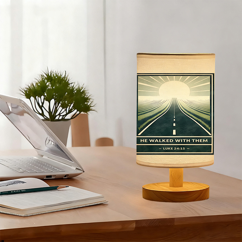 A Modern USB-powered Linen Lamp with a Unique Design and Exquisite Patterns