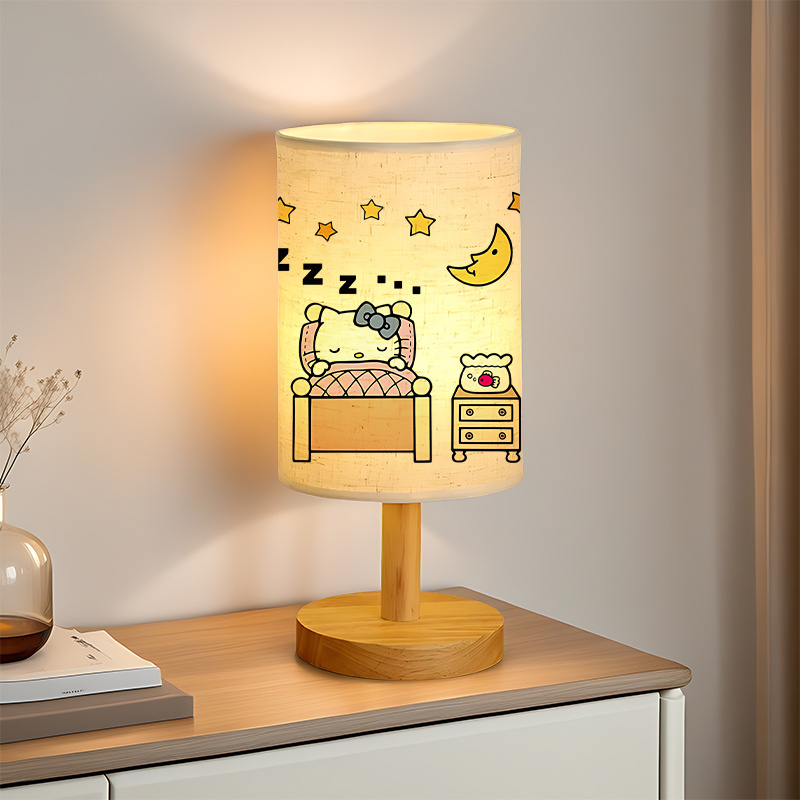 A modern Sanrio USB-powered linen lamp with a creative design