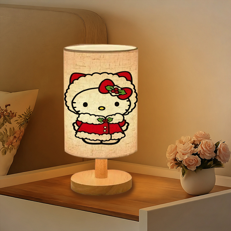 living room USB-powered linen lamp 