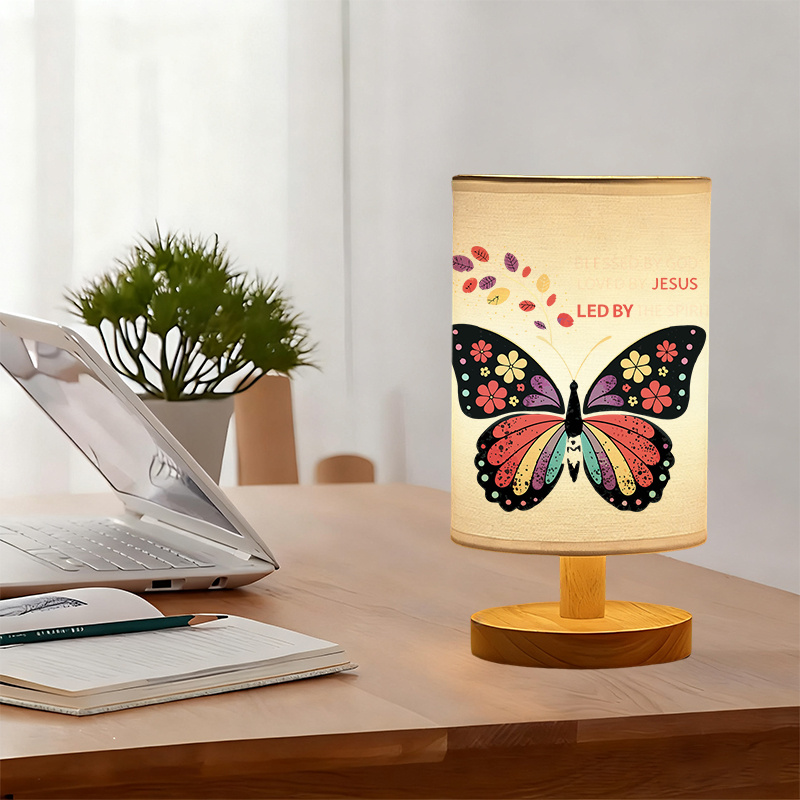 Modern USB-Powered Table Lamp with Bulb