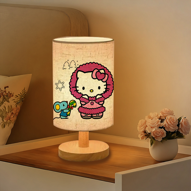A modern Sanrio USB-powered linen lamp with a creative design