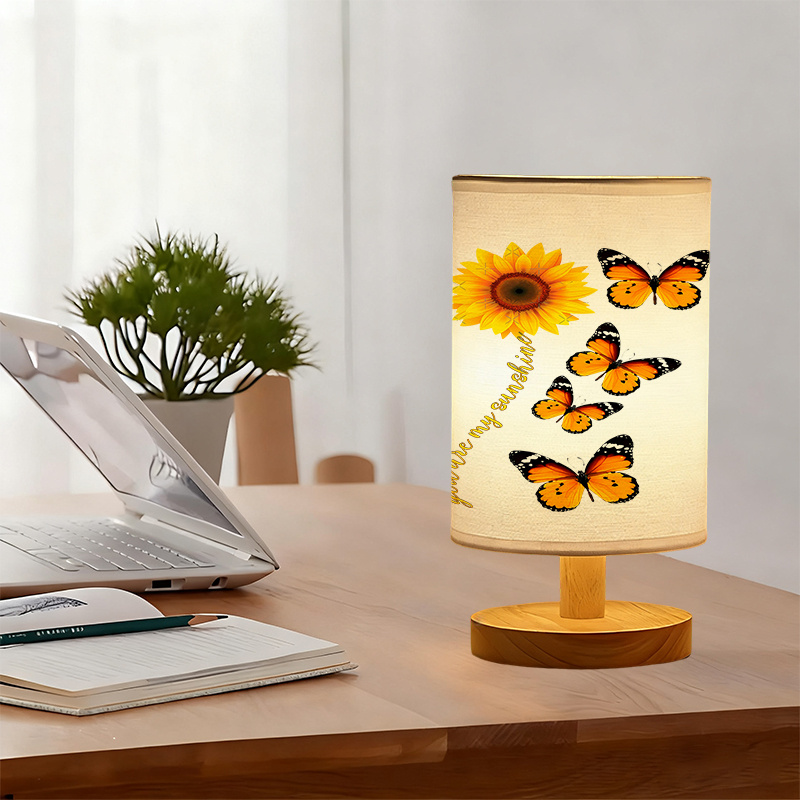 A Modern USB-powered Linen Lamp with a Unique Design and Exquisite Patterns