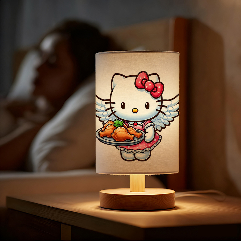 A modern Sanrio USB-powered linen lamp with a creative design