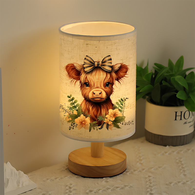 USB Powered Linen Lamp With A Unique Design And Exquisite Patterns