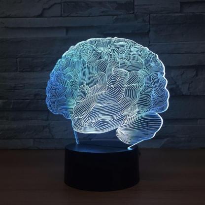 Human Brain 3D Optical Illusion Lamp - 3D Optical Lamp