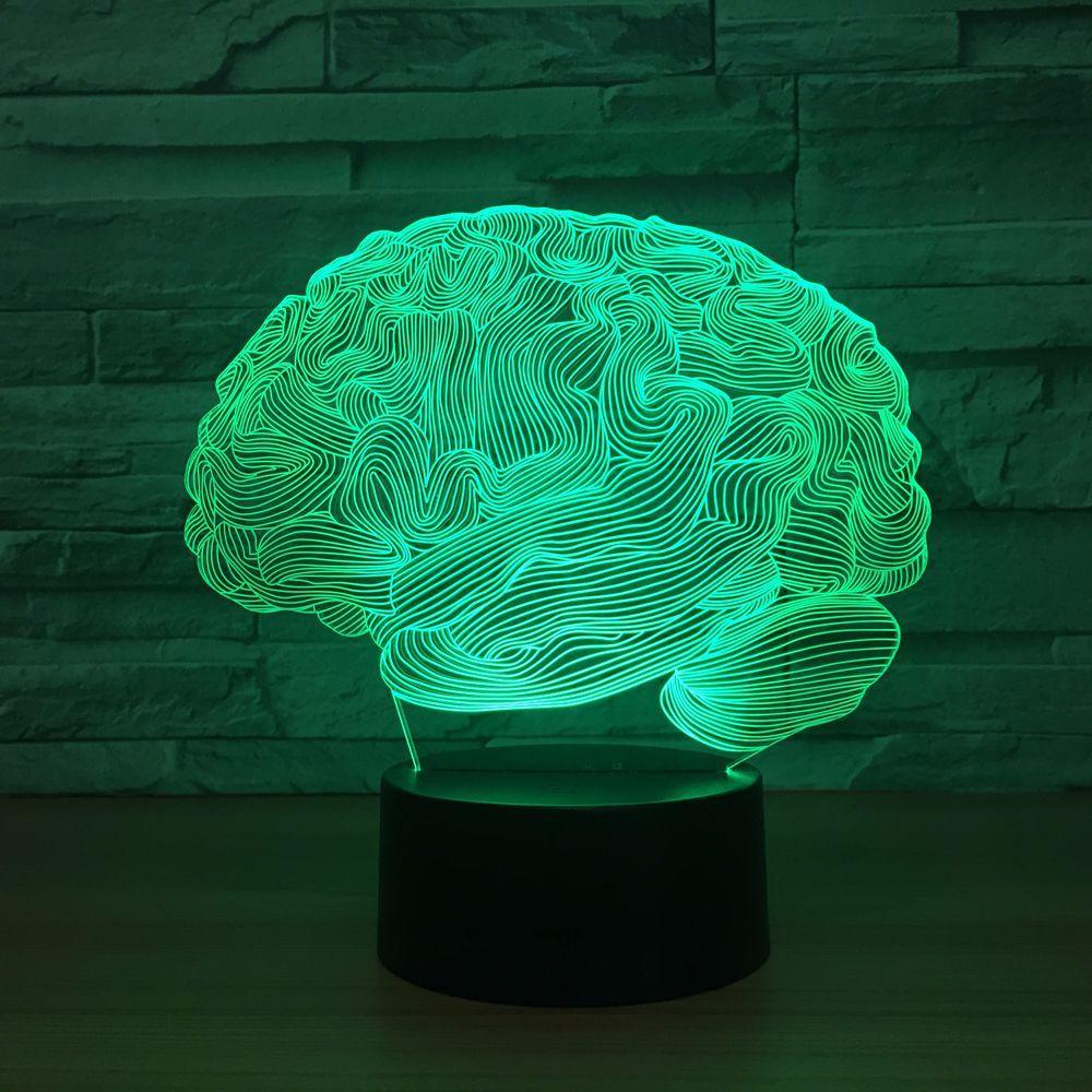 Human Brain 3D Optical Illusion Lamp - 3D Optical Lamp
