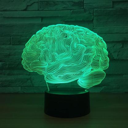 Human Brain 3D Optical Illusion Lamp - 3D Optical Lamp