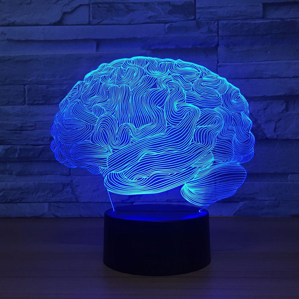 Human Brain 3D Optical Illusion Lamp-3D Optical Lamp