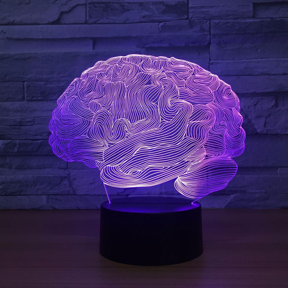 Human Brain 3D Optical Illusion Lamp - 3D Optical Lamp