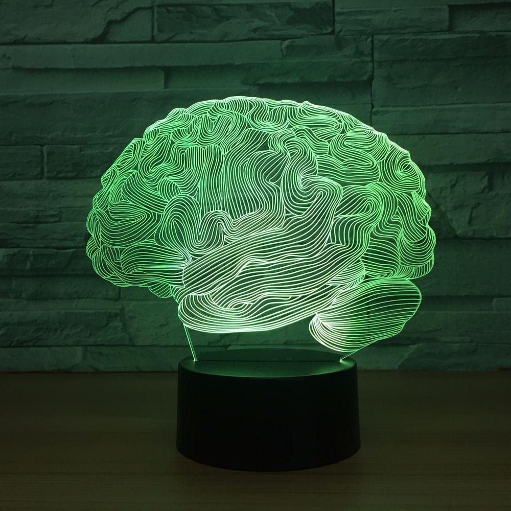 Human Brain 3D Optical Illusion Lamp - 3D Optical Lamp