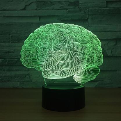 Human Brain 3D Optical Illusion Lamp - 3D Optical Lamp