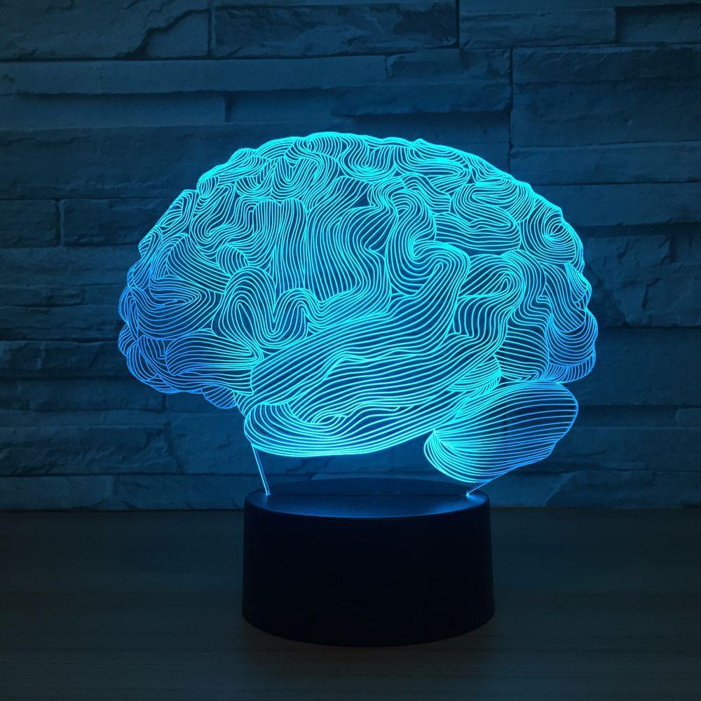 Human Brain 3D Optical Illusion Lamp - 3D Optical Lamp