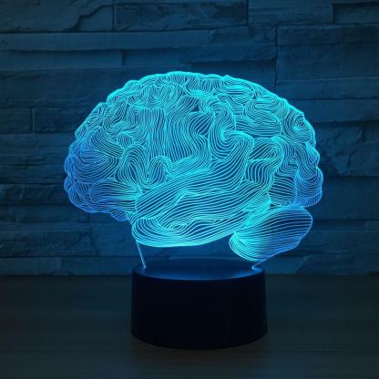 Human Brain 3D Optical Illusion Lamp - 3D Optical Lamp