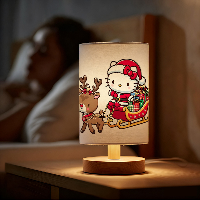 A modern Sanrio USB-powered linen lamp with a creative design