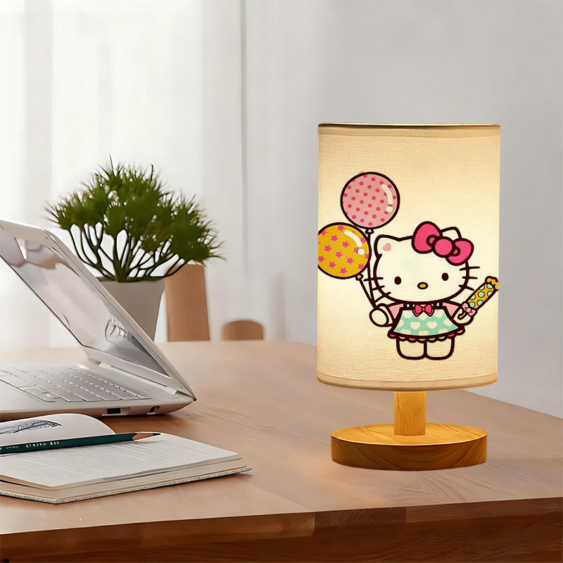 A modern Sanrio USB-powered linen lamp with a creative design
