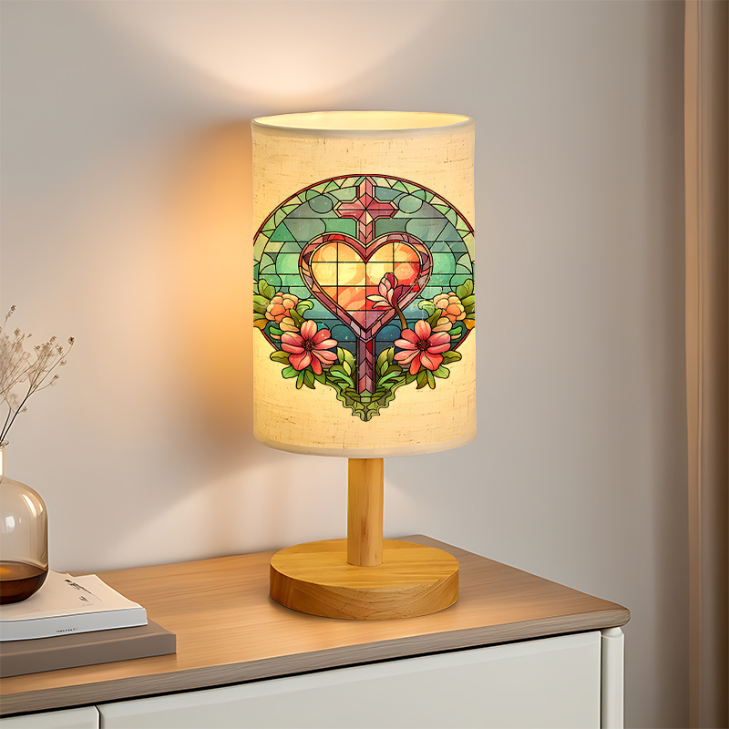 Contemporary Linen Lamp Powered by USB