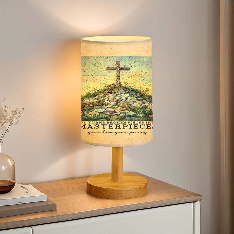 A Modern USB-powered Linen Lamp with a Unique Design and Exquisite Patterns