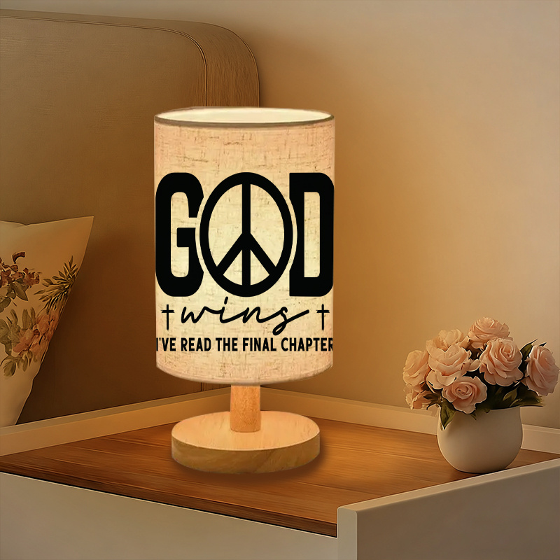 Suitable as a Bedside Decoration  Linen Lamp with a Unique Design