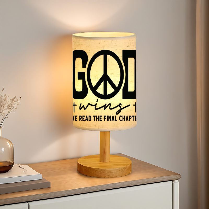 Suitable as a Bedside Decoration  Linen Lamp with a Unique Design