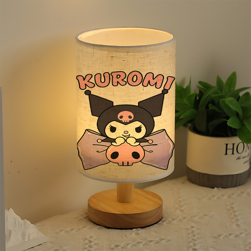 Kuromi Modern Bedside Lamp USB Powered Anime Night Light With Soft Glow