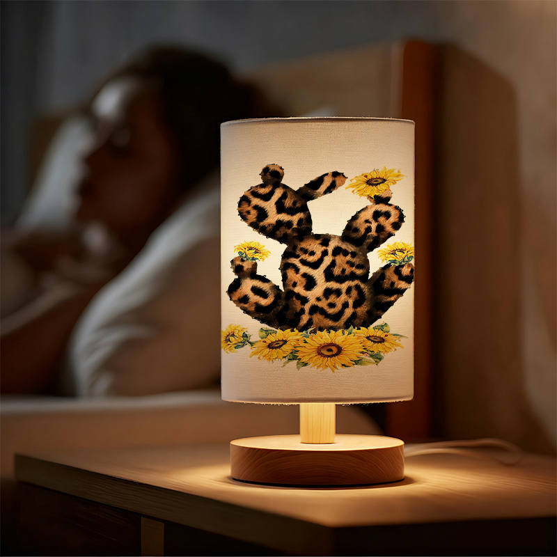 A Modern USB powered Linen Lamp with a Unique Design and Exquisite Patterns