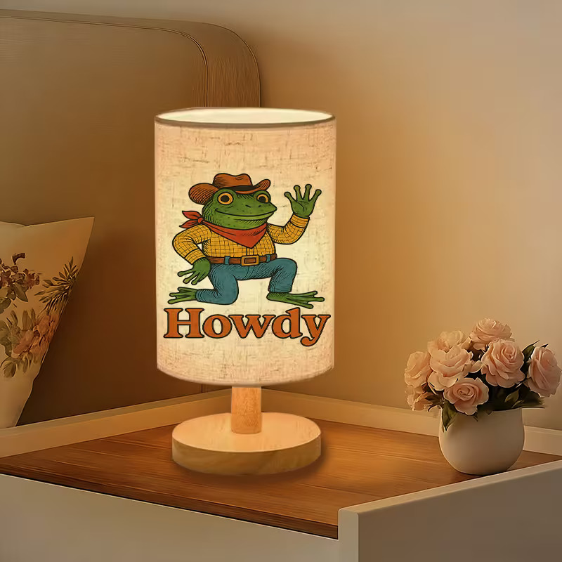A Modern USB-powered Linen Table Lamp 