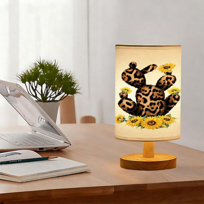 A Modern USB powered Linen Lamp with a Unique Design and Exquisite Patterns