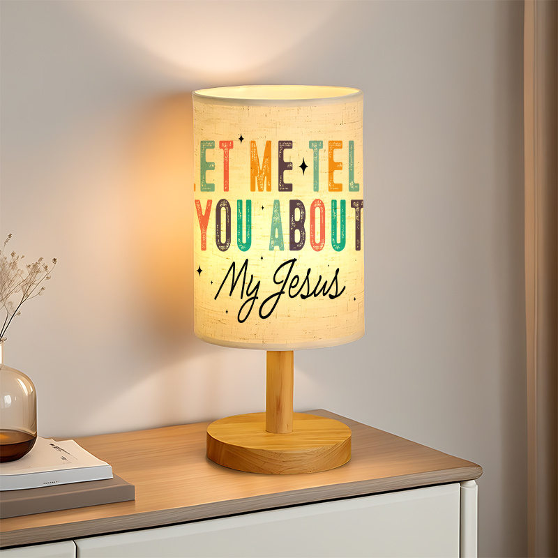 A Modern USB-powered Linen Lamp with a Unique Design and Exquisite Patterns