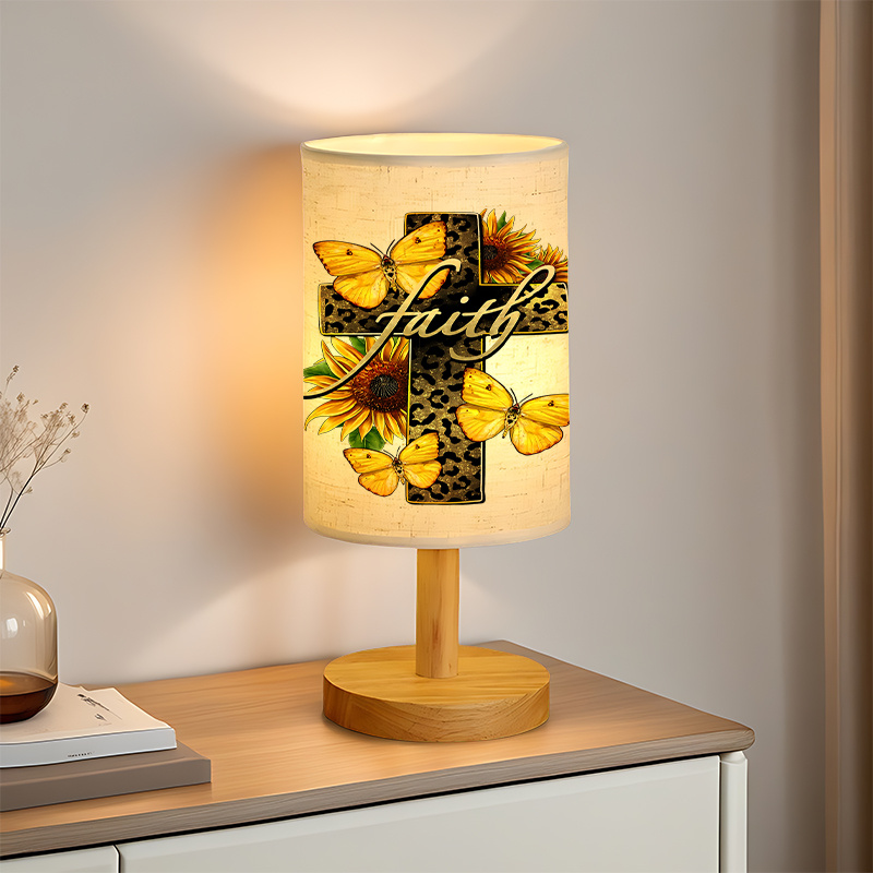 USB-powered Linen Lamp Exquisite Patterns Unique Design