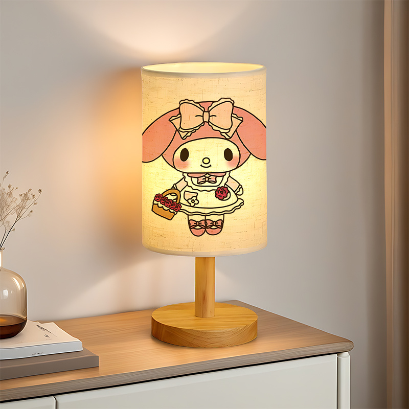 A modern Sanrio USB-powered linen lamp with a creative design
