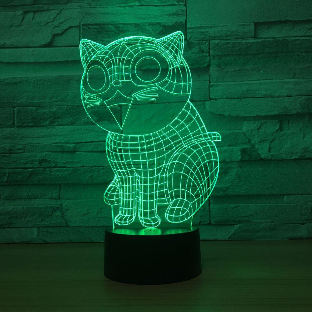 Cartoon Cat LED Lamp-3D Optical Lamp
