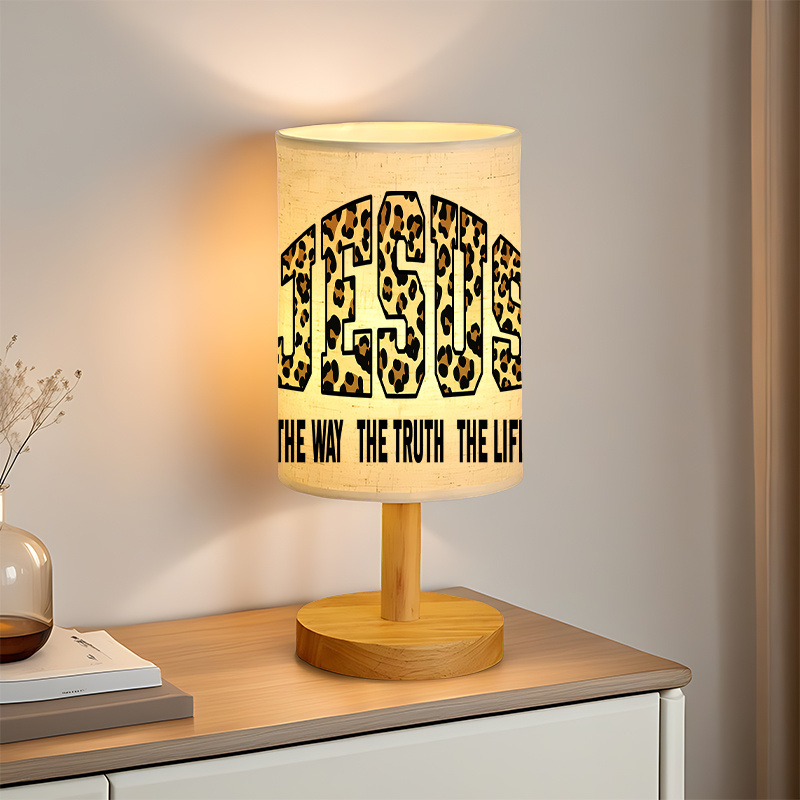 [Copy]Modern USB-powered Linen Table Lamp With Creative Pattern